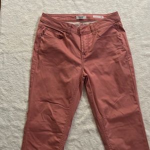 Kensie Jeans- Women’s Pink Ankle Mid Rise Pants